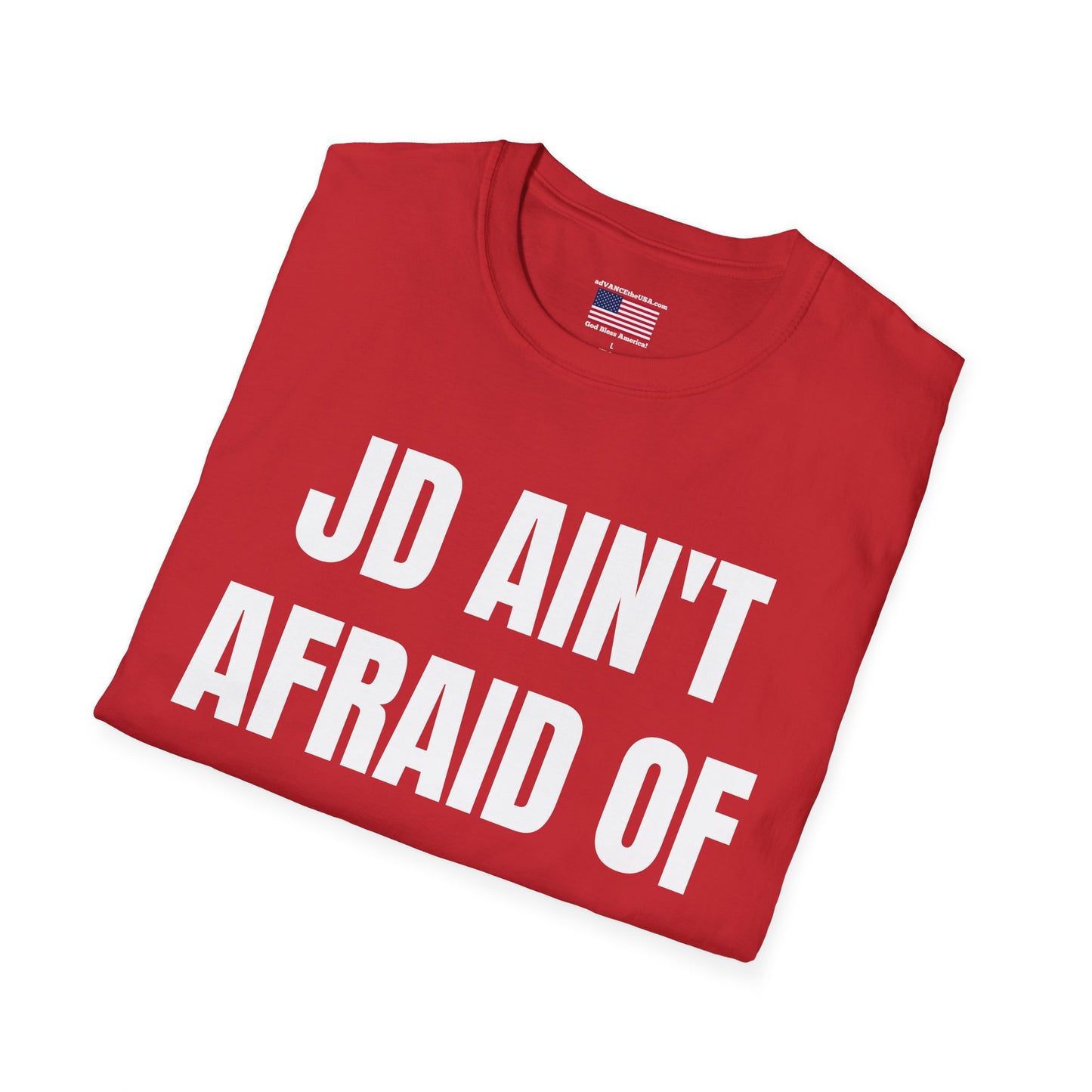 JD Ain't Afraid of No Ghosts T-Shirt — Vance 2028 Campaign Tee