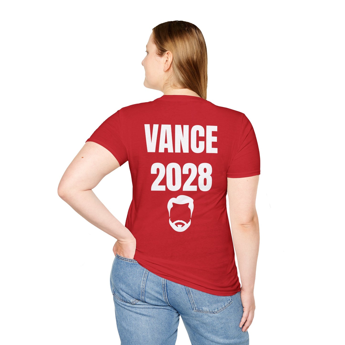 Vance 2028 T-Shirt - "JD Talks to God Even When He Doesn't Need a Favor" Political Campaign Tee