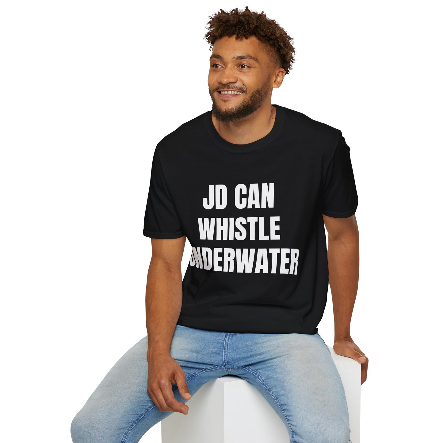 Political Tee — "JD Can Whistle Underwater" Front / Vance 2028 Back T-Shirt