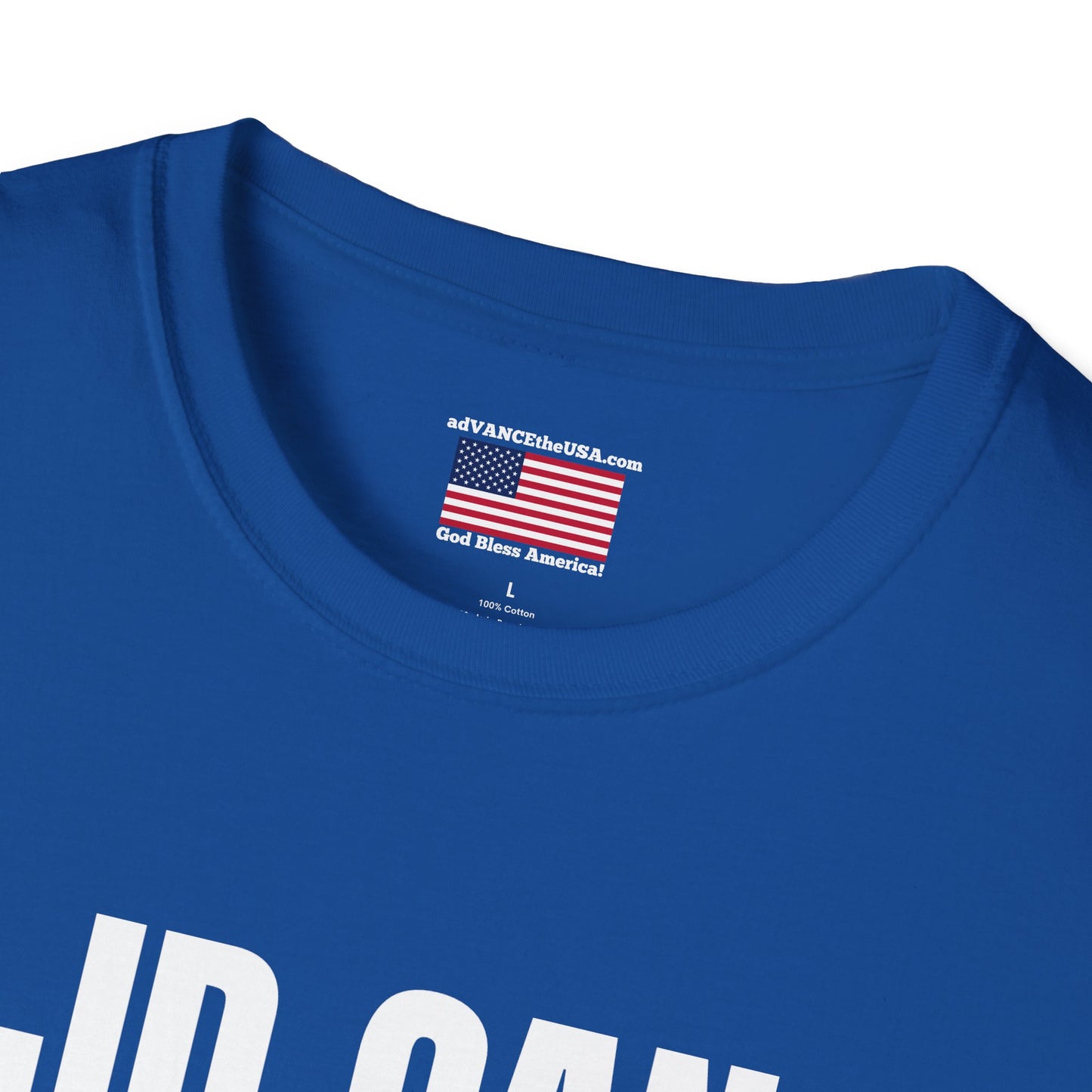 Funny Political Shirt – “JD Can Fold a Fitted Sheet” Tee | Vance 2028 Back Print