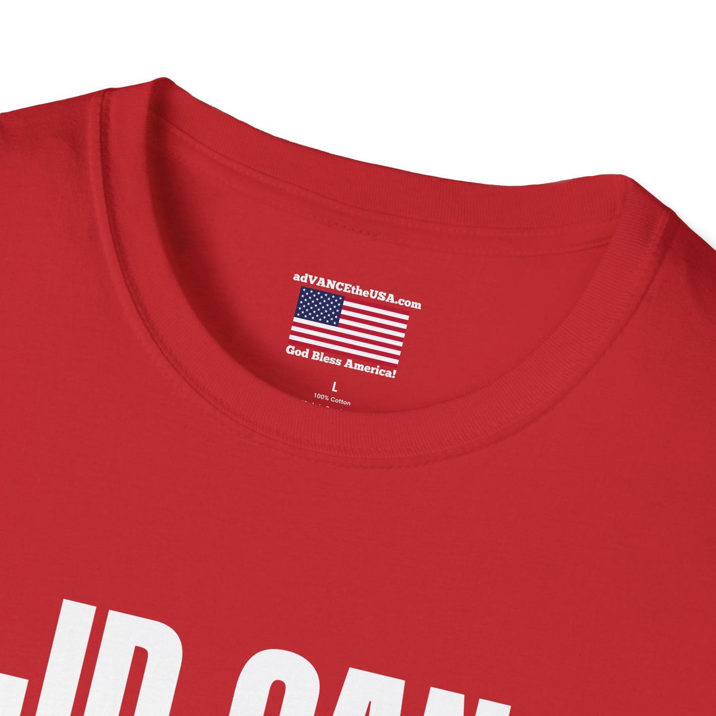 Funny Political Shirt – “JD Can Fold a Fitted Sheet” Tee | Vance 2028 Back Print