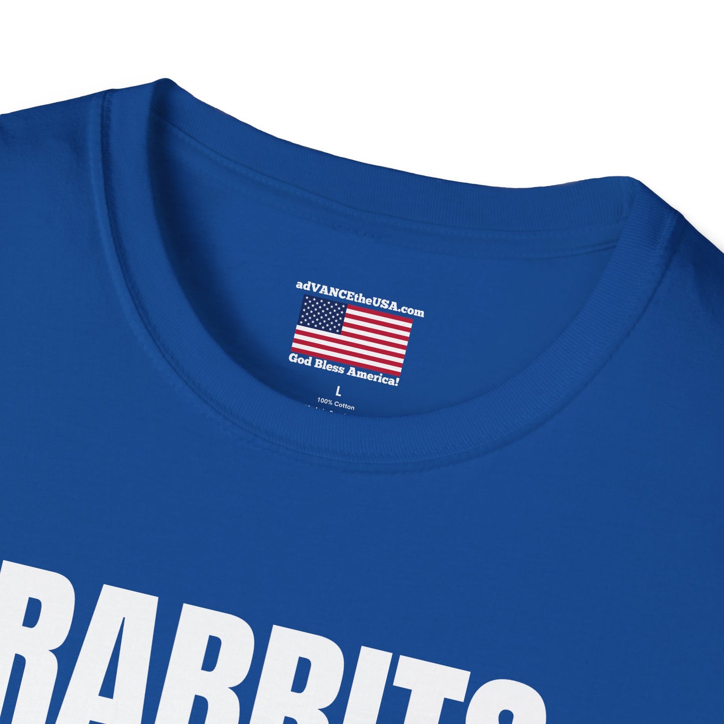 Vance 2028 Funny Political T‑Shirt — "Rabbits Carry a JD Foot for Good Luck" Graphic Tee