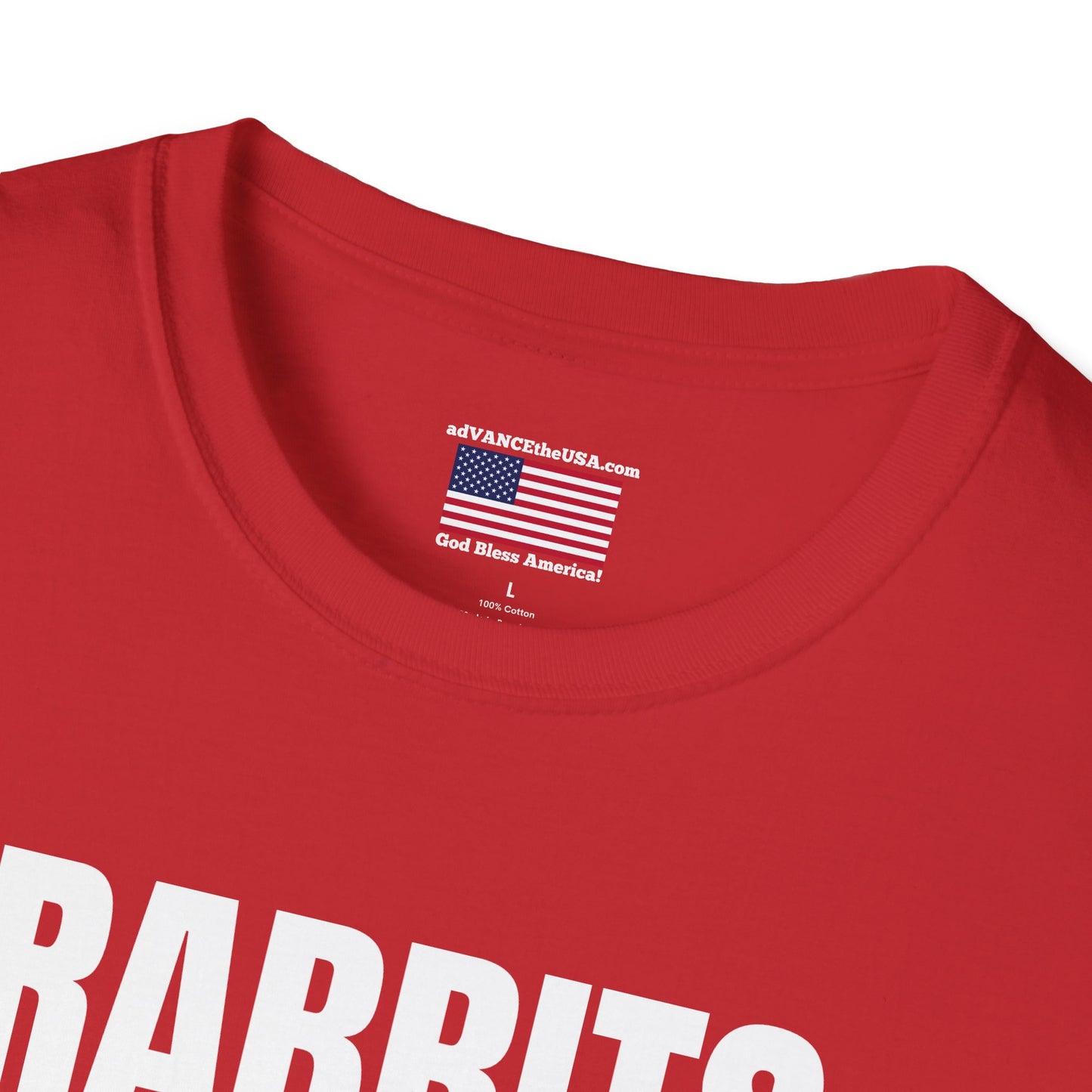 Vance 2028 Funny Political T‑Shirt — "Rabbits Carry a JD Foot for Good Luck" Graphic Tee