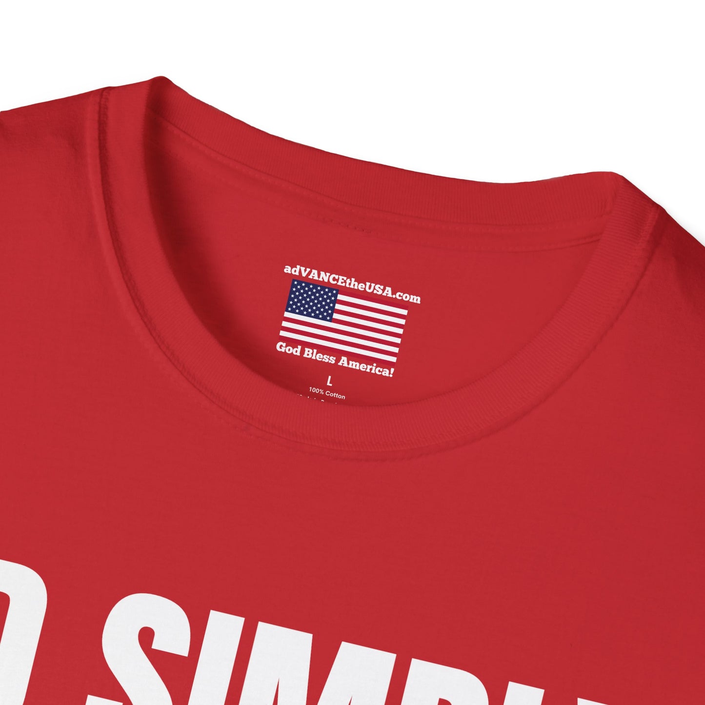 Political Slogan T-Shirt — "JD Simply Walked Into Mordor" / Vance 2028 Campaign Tee