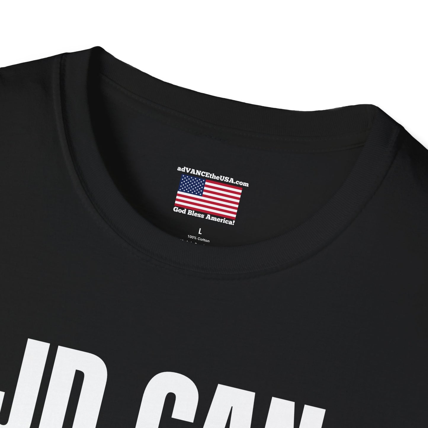 Funny Political Campaign T-Shirt — "JD Can Walk On Legos Barefoot" with Vance 2028 Back