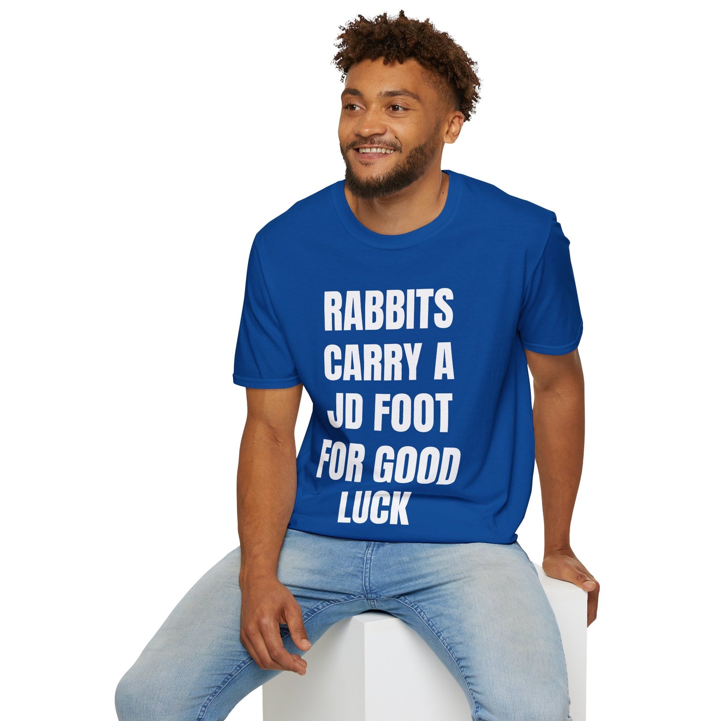 Vance 2028 Funny Political T‑Shirt — "Rabbits Carry a JD Foot for Good Luck" Graphic Tee