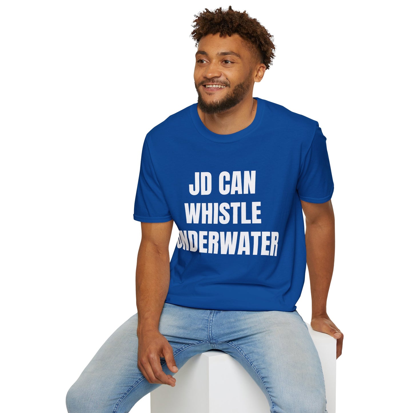 Political Tee — "JD Can Whistle Underwater" Front / Vance 2028 Back T-Shirt