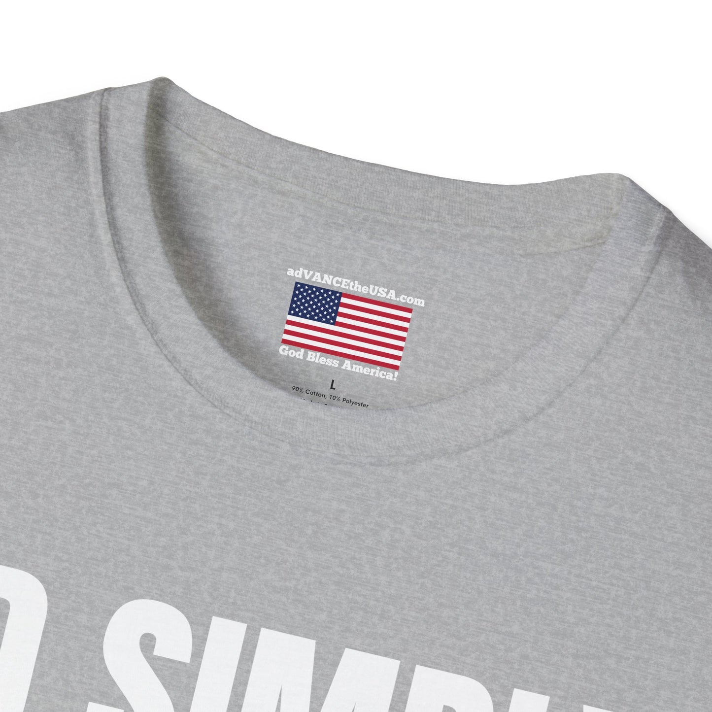 Political Slogan T-Shirt — "JD Simply Walked Into Mordor" / Vance 2028 Campaign Tee