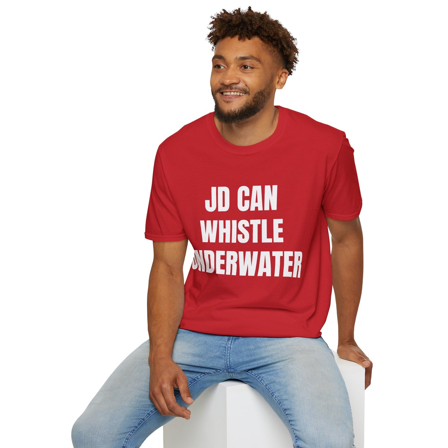 Political Tee — "JD Can Whistle Underwater" Front / Vance 2028 Back T-Shirt