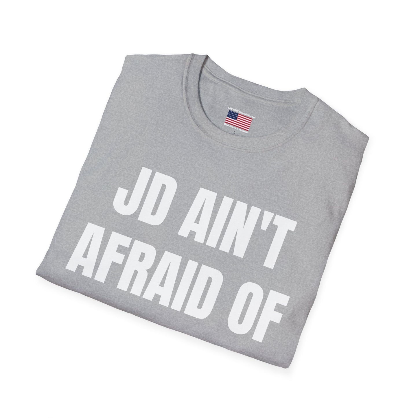 JD Ain't Afraid of No Ghosts T-Shirt — Vance 2028 Campaign Tee