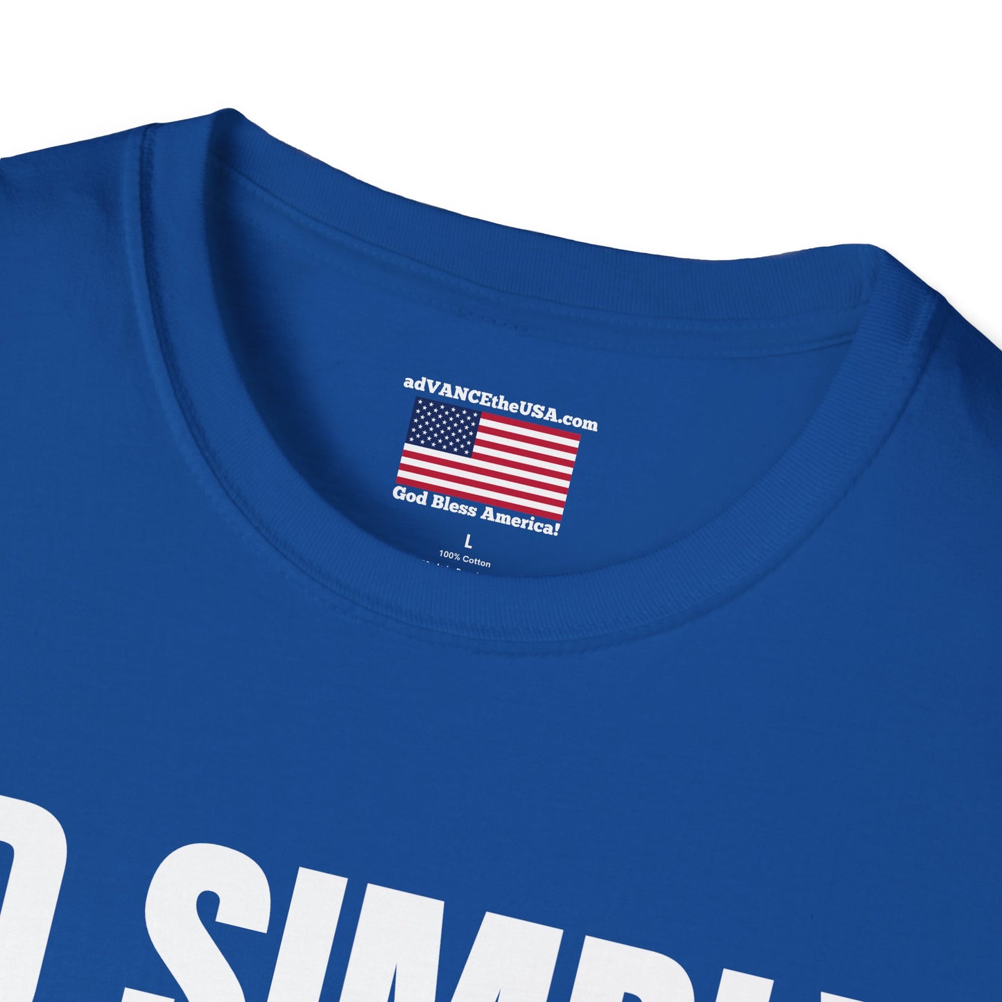 Political Slogan T-Shirt — "JD Simply Walked Into Mordor" / Vance 2028 Campaign Tee