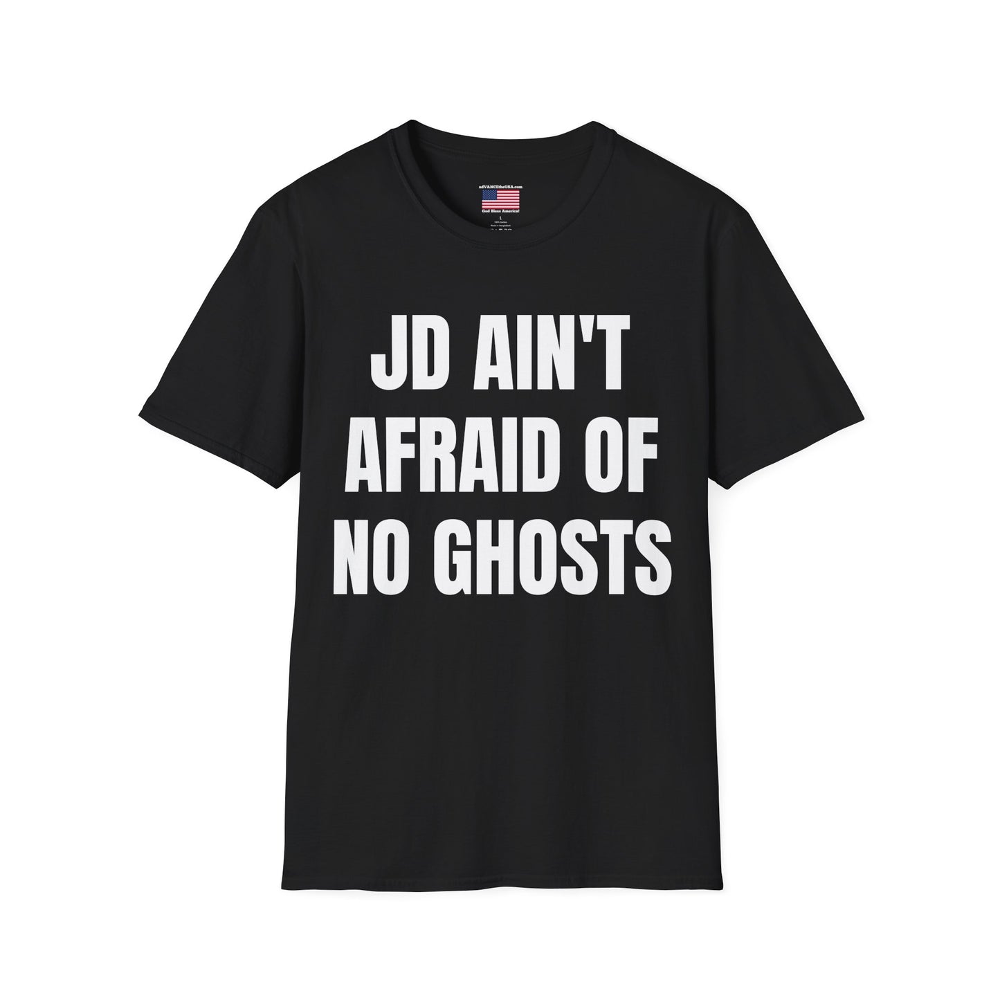 JD Ain't Afraid of No Ghosts T-Shirt — Vance 2028 Campaign Tee