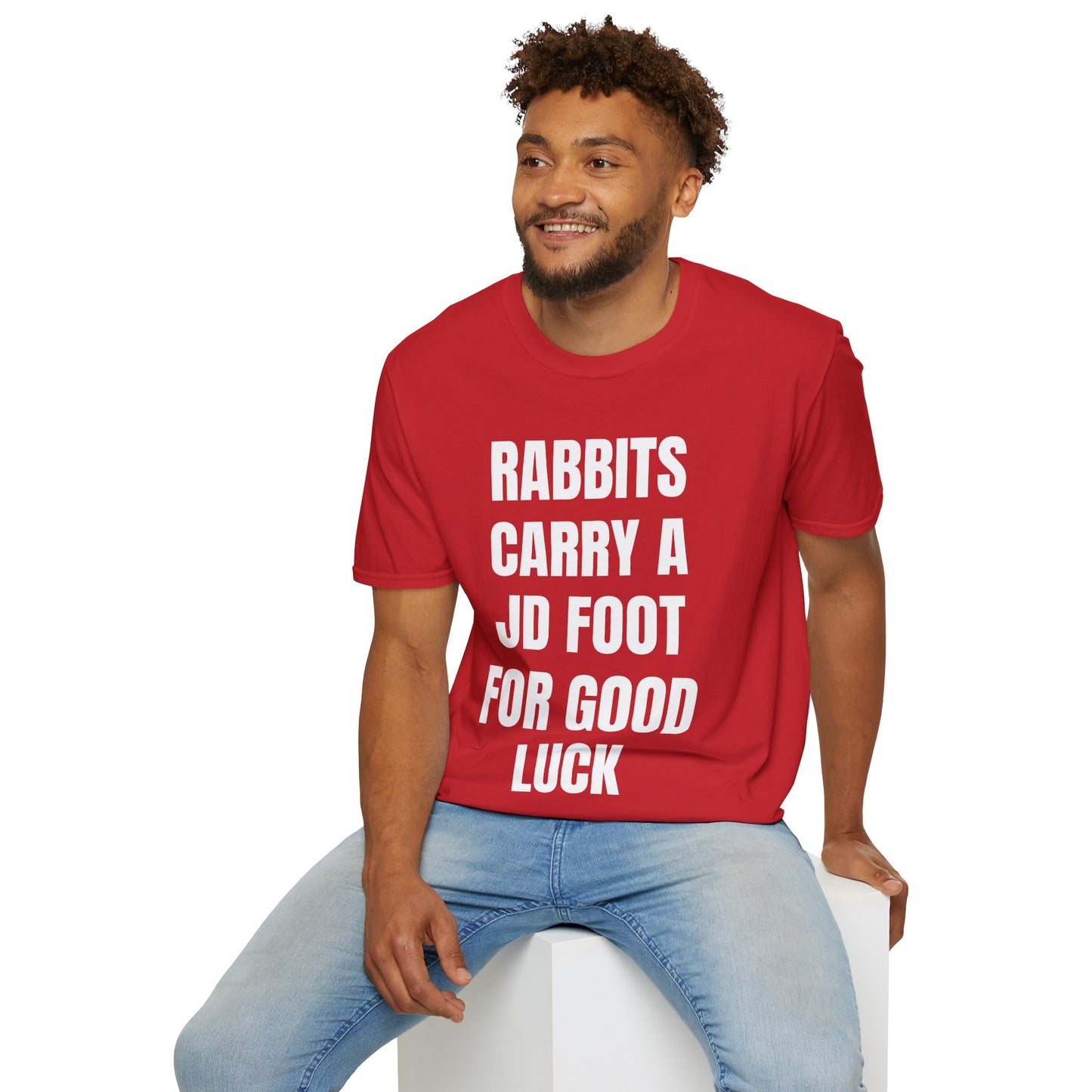 Vance 2028 Funny Political T‑Shirt — "Rabbits Carry a JD Foot for Good Luck" Graphic Tee