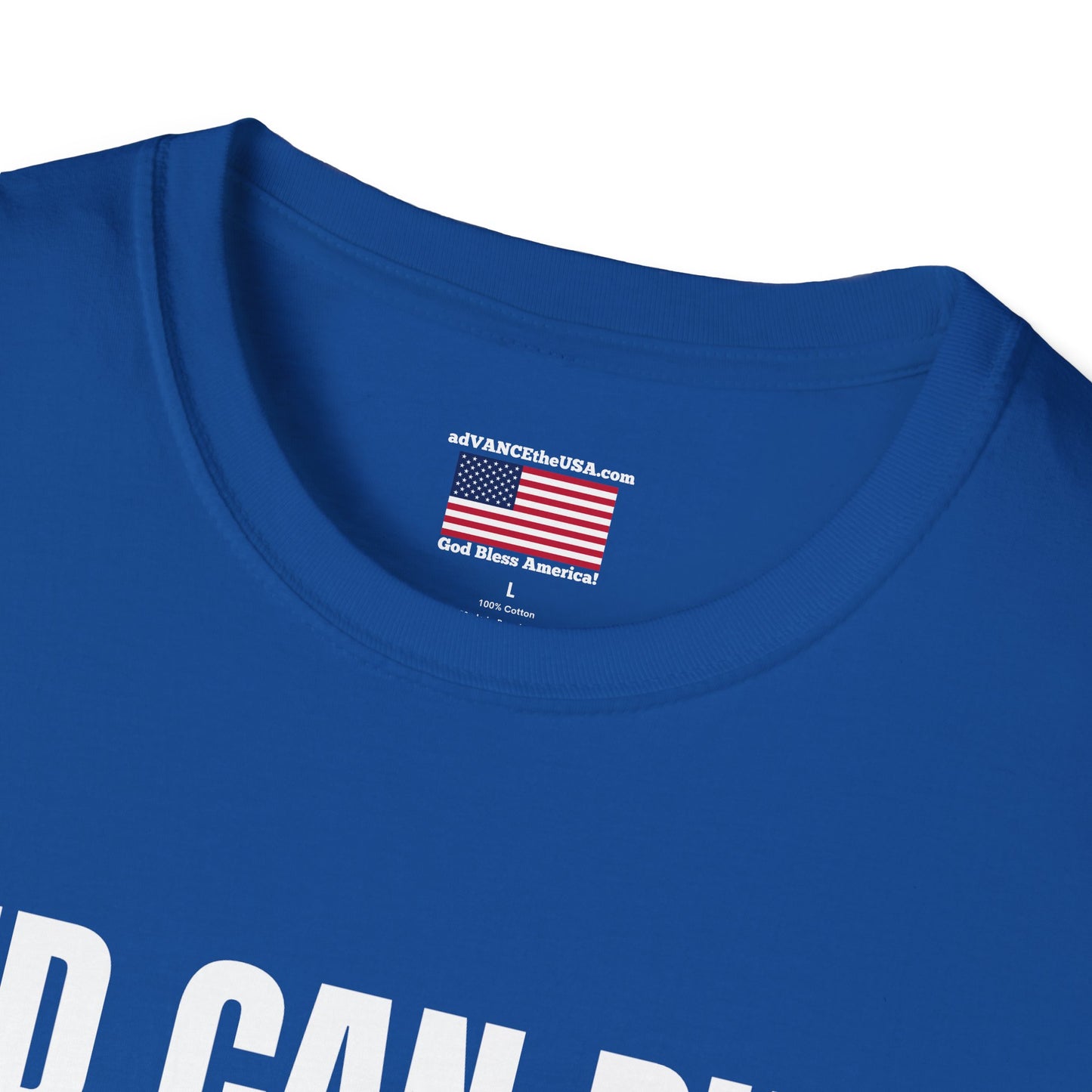 JD Can Put A Motorcycle Into Four Wheel Drive T-Shirt — Vance 2028 Novelty Political Tee